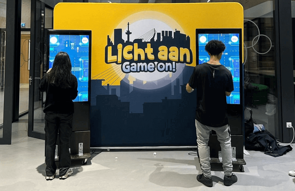 Scholieren spelen licht aan, game on op HPC Zuidwijk